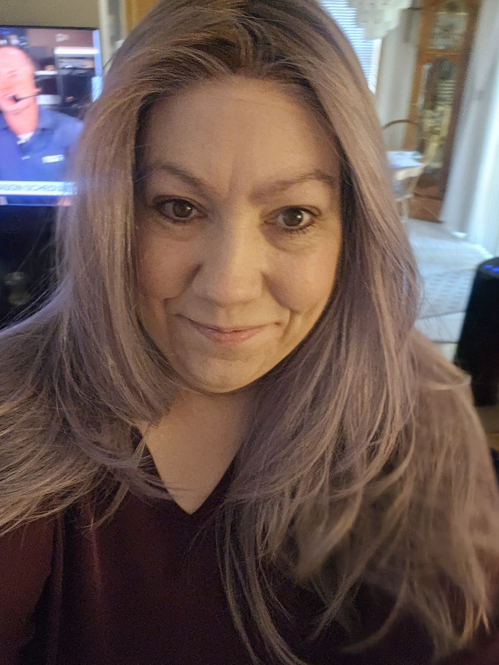 Styles By Soma Lavender Brunette Long Layered Women's Wig - Natural Wave - Picture 5 of 6